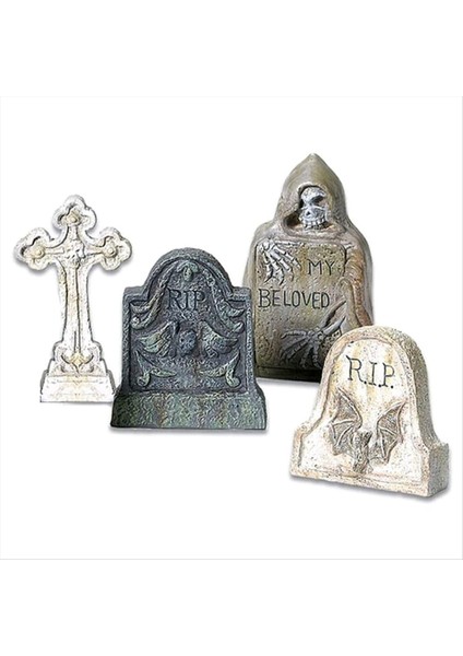 Reçine Mezar Mezarları Süsler Köy Koleksiyonları Mezar Taşları Heykelcik Seti Çoklu Boyutlar Çok Molor (Yurt Dışından)