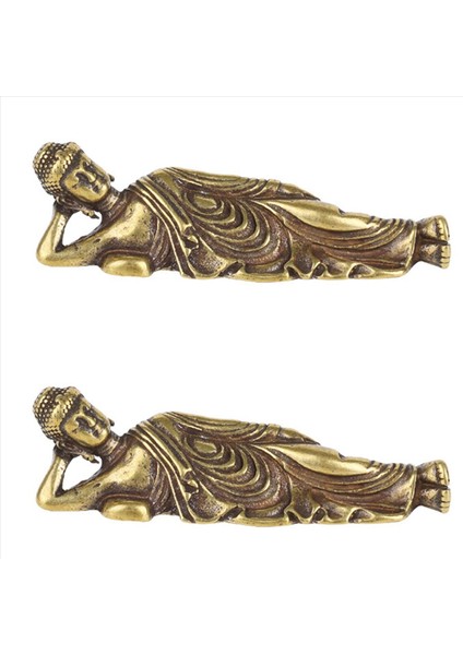 2x Mini Retro Altın Yalancı Amitabha Buda Heykel Buddha Heykel Figürinler Bakır Saf Pirinç Ev Dekorasyon Buda (Yurt Dışından)