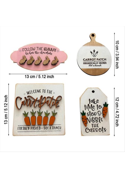 Paskalya Ahşap El Sanatları Katmanlı Tepsi Dekorasyon Dekorasyonu Ev Sahnesi Dekorasyonu 3 (Yurt Dışından) modelleri