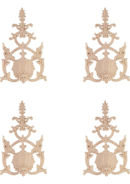 4x Kauçuk Ahşap Oymak (Yurt Dışından)