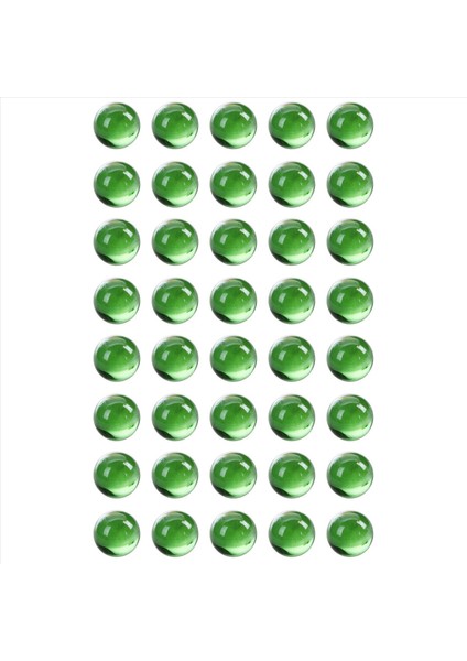 40 Pcs Mermerler 16MM Cam Mermer Knicker Cam Toplar Dekorasyon Renk Nuggets Oyuncak Yeşil (Yurt Dışından)
