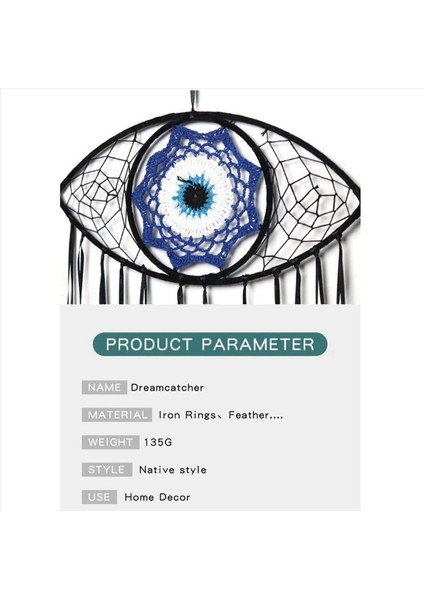 2x Kötü Göz Rüya Yakalayıcılar Yatak Odası Için El Dokuması Macram Dreamcatcher Duvar Asılı Ev Dekoru Iyi Şans Kutsaması Hediyesi 3 (Yurt Dışından) fiyatları