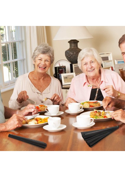 20 Adet Büyük Katlanır Fan Naylon Kumaş El Tipi Katlanır Fan Çin Kung Fu Tai Chi Fan Siyah Dekorasyon Kat El Fan (Yurt Dışından) indirimleri