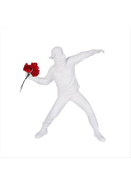 Çiçek Atıcı Heykel Ev Dekoru Için Reçine Heykeli Oturma Odası Için Dekoratif Figürinler Ofis Masası Kitaplık Dekoru (Yurt Dışından)