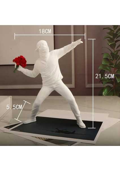 Çiçek Atıcı Heykel Ev Dekoru Için Reçine Heykeli Oturma Odası Için Dekoratif Figürinler Ofis Masası Kitaplık Dekoru (Yurt Dışından) fiyatları