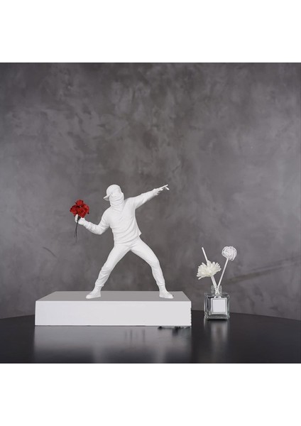 Çiçek Atıcı Heykel Ev Dekoru Için Reçine Heykeli Oturma Odası Için Dekoratif Figürinler Ofis Masası Kitaplık Dekoru (Yurt Dışından) modelleri