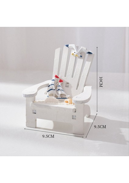 Mini Beach Sandalye Akdeniz Plajı Sandalye Ev Dekorasyonu Ev Ahşap Sandalye Zanaat Süsleme Masası Sanat Dekorasyonu (Yurt Dışından) fırsatları