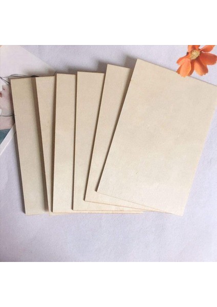 50 Paket Bitmemiş Ahşap Çarşaflar Yapıştırılmış Lamine Ahşap Ince Ahşap Tahta Ev Uçakları Gemisi Teknesi Sanat ve El Sanatları Dıy Süslemeleri (Yurt Dışından)