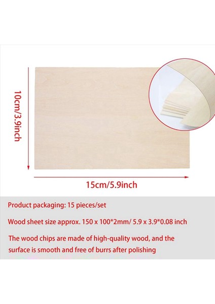 50 Paket Bitmemiş Ahşap Çarşaflar Yapıştırılmış Lamine Ahşap Ince Ahşap Tahta Ev Uçakları Gemisi Teknesi Sanat ve El Sanatları Dıy Süslemeleri (Yurt Dışından) fırsatları