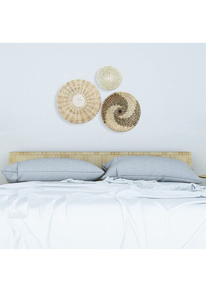 3 Duvar Dekor Sepet Seti Doğal Dokuma Deniz Otu Asılı Düz Sepet Süsleme Boho Yuvarlak Sepet Duvar Dekor Için (Yurt Dışından) modelleri