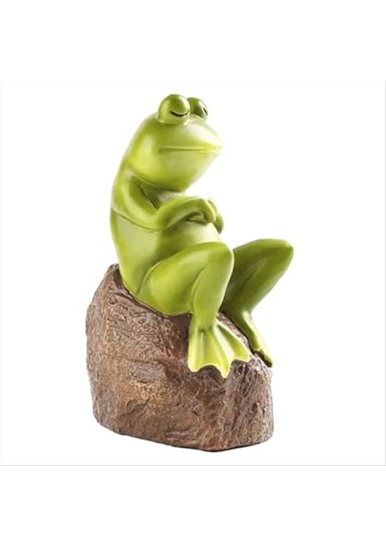 Komik Kurbağa Bahçe Heykelleri Dekor Açık Reçine Uyku Kurbağaları Bahçe Hayvan Heykeli Su Geçirmez Dış Kurbağa Figürinleri (Yurt Dışından)