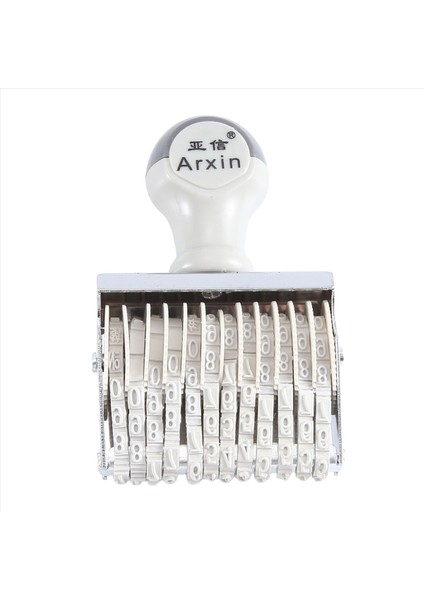 Arxin 12 Band Self Mürekkep Lastik Pulları Numaralandırma Makinesi Kapalı Beyaz (Yurt Dışından)