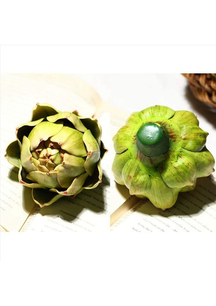 12PCS Yeşil Yapay Enginar Plastik Plastik Çiçek Enginar Ev Düğünü Masa Dekorasyon (Yurt Dışından) fırsatları