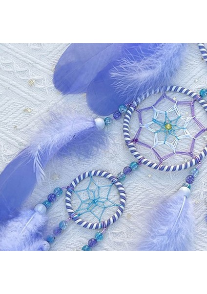 Mor Rüya Catcher Tüy Dream Catchers Için Yatak Odası Rüya Duvar Asma Dekor Sanat Süsleme El Sanatları Hediyeleri (Yurt Dışından) indirimleri