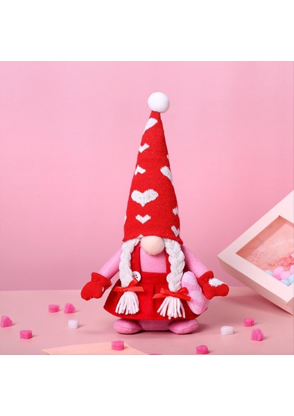 Sevgililer Günü Cnomes Dekorasyon Peluş - 2 Pcs Bay ve Bayan Scandinavian Tomte Bebek Ev Masa Süsleri Için Sevgililer (Yurt Dışından) indirimleri