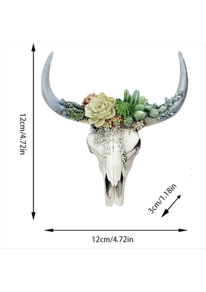 Reçine Longhorn Inek Kafatası Baş Duvar Asma Dekor Çiçek Inek Kafatası Duvar Dekor Kreş Dekoru Reçine Süsleme ile Saplama (Yurt Dışından) modelleri