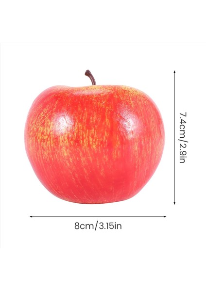 Dekoratif Yapay Elma Plastik Meyveler Ev Dekor 36 Pcs Kırmızı (Yurt Dışından) indirimleri