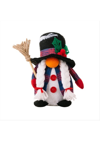 Noel Süslemeleri Yüzü Olmayan Bebek Kardan Adam Heykelcik Süslemesi Süpürge Kürek Goblin Gnome Bebek Hediyeleri Kadın (Yurt Dışından) fırsatları