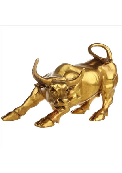 2x Feng Shui Fortune Pirinç Boğa Heykeli Heykel Ev Dekorasyonu Altın Bakır Boğa Kariyerin Iyi Şanslarını Temsil Ediyor (Yurt Dışından) indirimleri