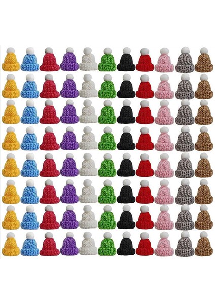 220PCS Mini Örgü Şapkaları Noel Mini Örgü Bebek Şapkaları Mini Yün Şapka Noel Süsleri Için Dıy Sanat ve Zanaat (Yurt Dışından) fiyatları