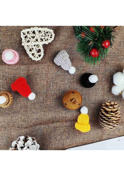 220PCS Mini Örgü Şapkaları Noel Mini Örgü Bebek Şapkaları Mini Yün Şapka Noel Süsleri Için Dıy Sanat ve Zanaat (Yurt Dışından) modelleri