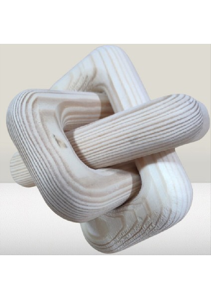 Boho Tarzı Ahşap Zincir Bağlantı Top Süsleri El Oymalı 3 Bağlantılı Zincir Sanat Zanaat Masa Süsü Ev Ofisi Rustik Deco B B (Yurt Dışından) fırsatları