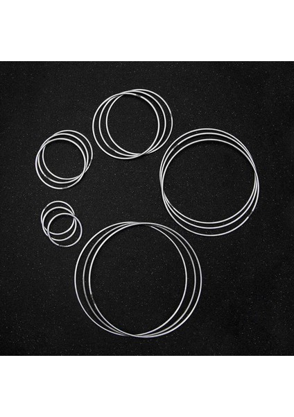 30 Adet Gümüş Dream Catcher Metal Yüzük Malzemeleri Makrome Yüzükler Çok Amaçlı Zanaat Projeleri Için Metal Çemberler 5 Boyutta (Yurt Dışından) indirimleri