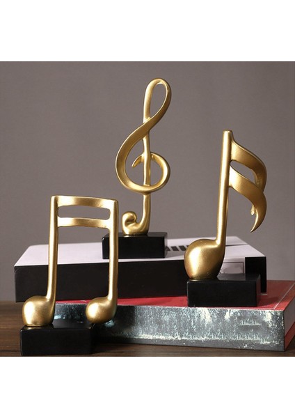 Müzik Not Dekor Müzikal Heykel Heykeli Reçine Müzik Not Ev Piyano Hediyeleri Reçine Süslemeleri (Yurt Dışından) fırsatları