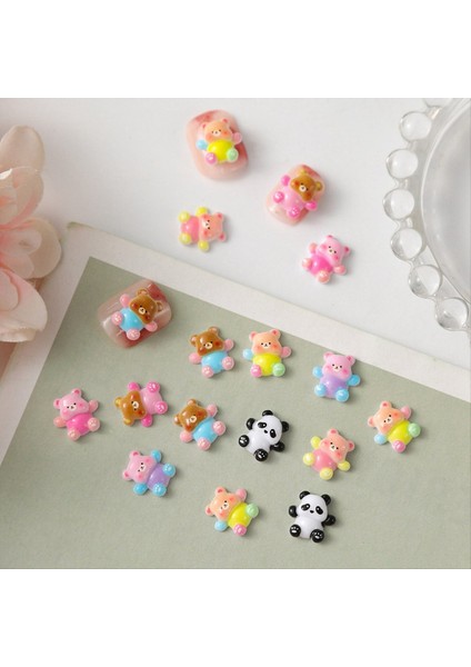 100PCS Sevimli 3D Ayı Dıy Reçine Buzdolabı Mıknatıs Cep Telefon Kılıf Aksesuarları Tırnak Sanat Aksesuarları Karışık Renkler (Yurt Dışından) modelleri