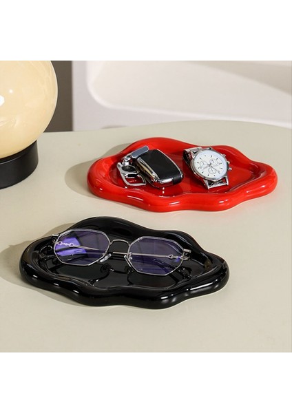 Seramik Takı Tepsisi Çanak Yüzük Anahtarı Boyun Bulut Bulut Şekiş Dekor Mücevher Tabağı Tutucu Yatak Odası Dekor Estetik Hediye B (Yurt Dışından) fırsatları