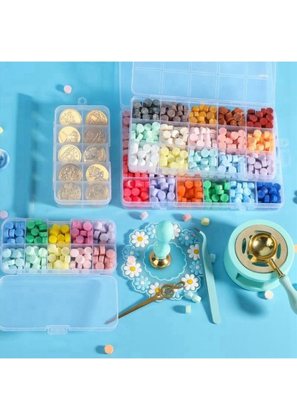 Balmumu Mühür Damgası Kiti 34PCS Isıtıcı Boyama Kalemi Hediye ve Zanaat Için Düğün Davetiyeleri Için Mükemmel Dekorasyon Mavi (Yurt Dışından) modelleri