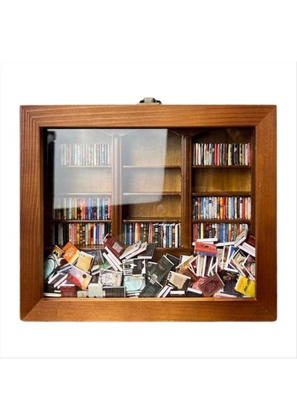 2pcs Anksiyete Kitaplık Sarışın Kaygınızı Sarın Kitaplık Dekorasyonu Kitap Aşığı Noel Süsleri Minyatür Kitap (Yurt Dışından)