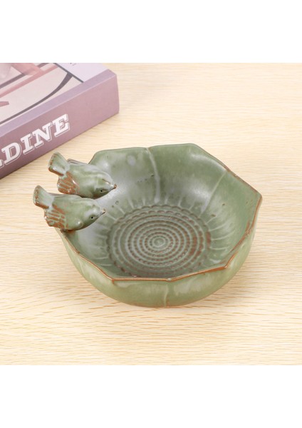 Seramik Doğum Banyoları Bahçe Dekoru Doğum Besleyici Seramik Akvaryum Retro Finish Kuş Besleyici (Yurt Dışından) fiyatları