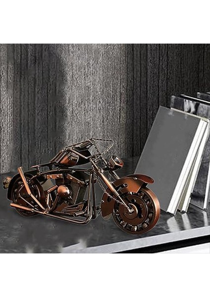 Motosiklet Modeli Motosiklet Demir Sanat Heykel Koleksiyonu Çok Amaçlı Klasik Koleksiyon Vintage Stil Hediyeler Için (Yurt Dışından) fırsatları