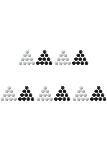 100 Pcs Mermerler 16MM Cam Mermerler Knicker Cam Toplar Dekorasyon Renk Nuggets Oyuncak Siyah ve Beyaz (Yurt Dışından)