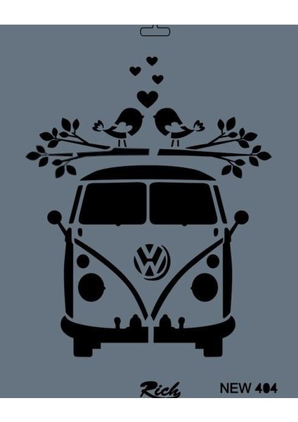 Rich New Seri N-404 Stencil 35X25 cm