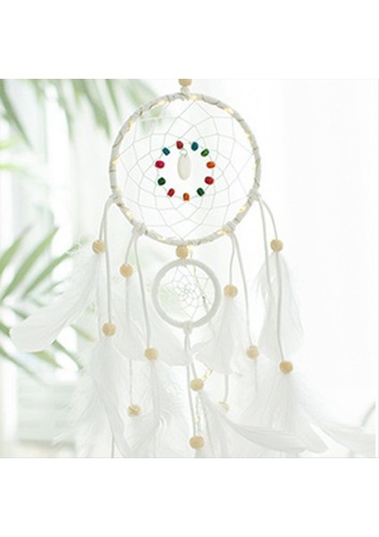 Dream Catchers Boho Rüya Catcher Işıklarla El Yapımı Tüy Arkadaşlar Için Ev Dekoru Hediyeleri Duvar Dekoru Yatak Odası Dekoru (Yurt Dışından) indirimleri