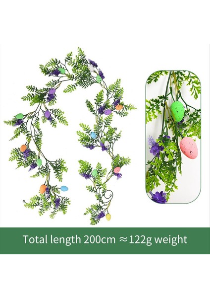 Paskalya Sundurma Işareti Tavşan Yumurta Dekorasyonu ile Mutlu Paskalya Teması Sundurma Işareti (2m) (Yurt Dışından) fiyatları