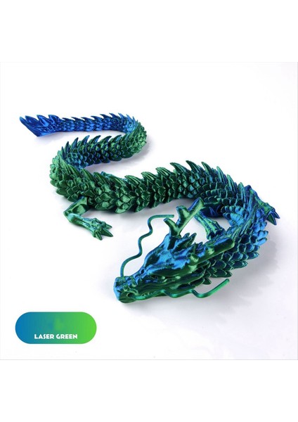 60CM 3D Baskılı Ejderha Çin Ejderha Süsleri 3D Baskılı Eklemli Çin Ejderha Balık Tankı Peyzaj Dekorasyon D (Yurt Dışından) indirimleri