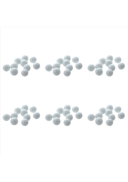 60 Pcs Mermerler 16MM Cam Mermer Knicker Cam Toplar Dekorasyon Renk Nuggets Oyuncak Beyaz (Yurt Dışından)