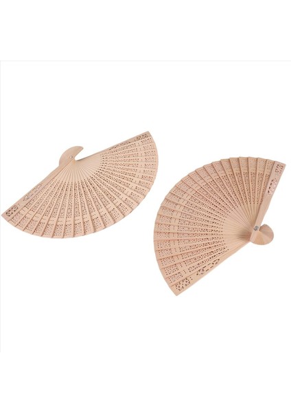 Ahşap El Fan Elde Hediye Çantaları ile Katlanır Fan Düğün Favors (Pack Of 24) (Yurt Dışından)