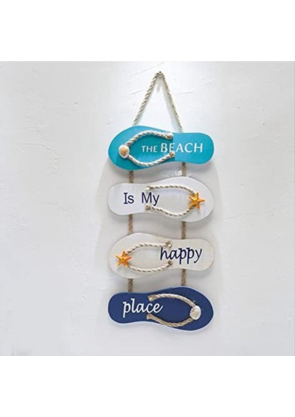 Okyanus Dekoru Sanat Flip Flop Duvar Süsü Terlik Asılı Dekorasyon Okyanus Dekor Oturma Odası Yatak Odası Yemek Odası (Yurt Dışından) modelleri