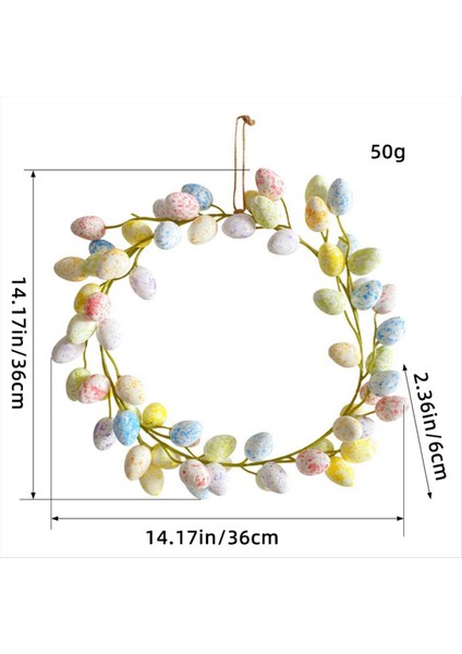 Paskalya Çelenkleri Ön Kapı Paskalya Yumurtaları Çelenk Ön Kapı Asılı Çelenkler Yapay Çiçek Çelenk (Yurt Dışından) indirimleri