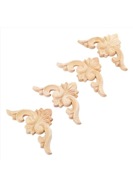 16PCS 6X6CM Avrupa Tarzı Ahşap Oyma Köşe Onlay Aplike Mobilya Boyasız Kapı Dekor (Yurt Dışından) fiyatları