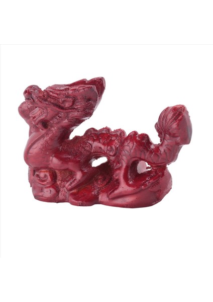 Çin Ejderha Heykeli 2024 Çin Zodyak Ahşap Figürin Mini Ahşap Çin Ejderha Heykeli Heykelcik Zodyak Kırmızısı (Yurt Dışından) modelleri