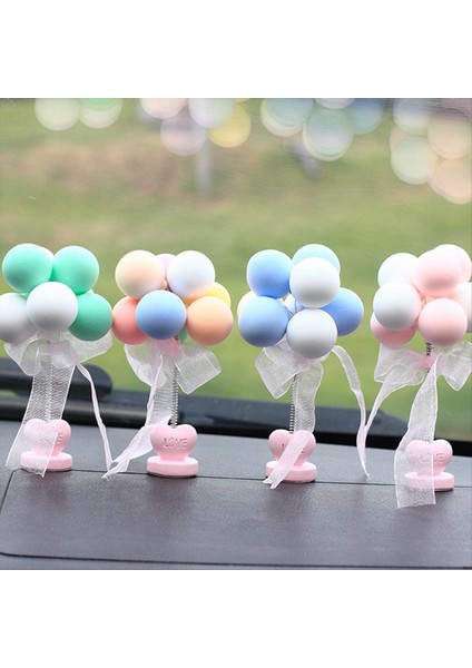 D-Dashboard Süsleme Balon Bobblehead Araba Dash Decor Araba Iç Sarma Baş Süsler Masa/ofis/oda Colo (Yurt Dışından) fırsatları