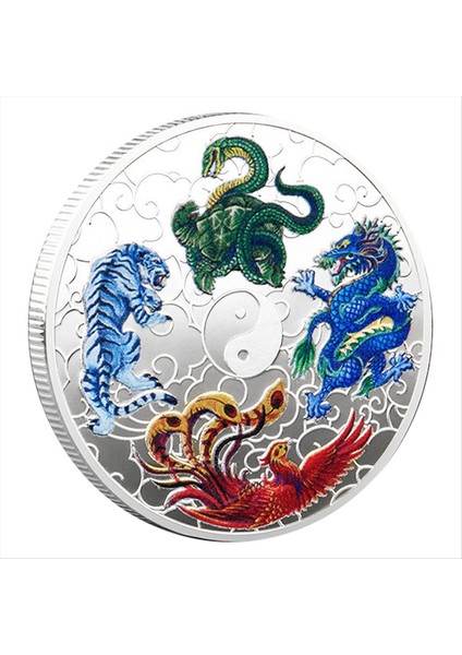 1pcs Antik Efsanevi Yaratıklar Şanslı Para Piyangosu Bilet Kazan Aracı Şanslı Takılar Meyassı Madeni Gümüş (Yurt Dışından)