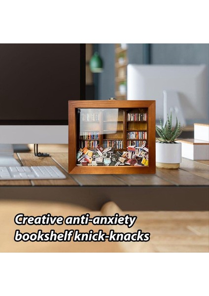2pcs Anksiyete Kitaplık Sarışın Kaygınızı Sarın Kitaplık Dekorasyonu Kitap Aşığı Noel Süsleri Minyatür Kitap (Yurt Dışından) modelleri