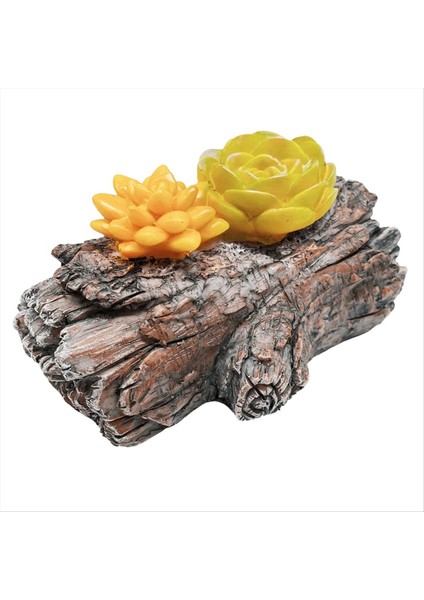 Dışarı Için Kaya Gizli Anahtar Kutusu - Açık Bahçe Veya Avlu Için Güvenli Reçine Yedek Anahtar Hider (Ağaç Kütük Stili) (Yurt Dışından)