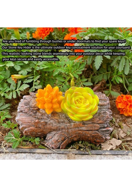 Dışarı Için Kaya Gizli Anahtar Kutusu - Açık Bahçe Veya Avlu Için Güvenli Reçine Yedek Anahtar Hider (Ağaç Kütük Stili) (Yurt Dışından) indirimleri